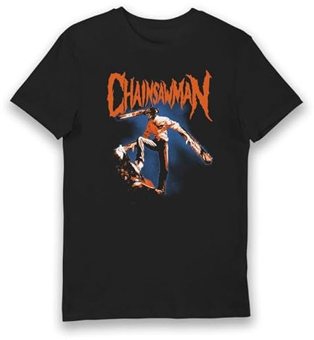 Bioworld Chainsaw Man Red Logo T-Shirt - Medium