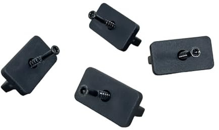 Composite Decking T Clips Fixing, Stainless Steel Black Screws Included, Pack of 100/500/1000, 5mm Decking Spacer, Suitable for Most of The Market Products, Plastic Decking Clips (500)