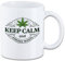 Tasse mit Spruch ″Keep calm and smoke weed″ T07 Motiv Geschenk Cannabis Gras Marihuana Ganja Geburtstag Spruchtasse Motivtasse Mug