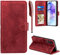 EASDNB Lederhülle für Samsung Galaxy A55 5G Hülle, Handyhülle für Galaxy A55 Flip Wallet PU Leder Case [Kartenfach] [Magnet] [Standfunktion] Prägung Klapphülle Schutzhülle für Samsung A55, Rot