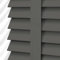 Ev Dekor Faux Wood Blinds - Wooden Grain window Venetian Blind 50mm Horizontal Slats - White Silver/Grey Tape TRIMMABLE, Child Safe Window Shades (Dark Grey Embossed Pattern, W90cm x L150cm)