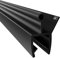 WAKA Premium Duschtür & Duschlippe PRO-W, Duschdichtung Optisch Schwarz, Dichtung Dusche Glastür 8-10mm, 200cm Duschkabine & Duschtürdichtung, kompatibel mit einer Schwallschutzleiste Dusche