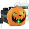 BeamZ S553L Nebelmaschine Halloween Deko mit LED Kürbis Kopf - 550 Watt Rauchmaschine mit 2L Flüssigkeit, 2-in-1 mit Halloween Kürbis Deko, 16 Farben Lichteffekt, Soundeffekt Nebelmaschine Mini