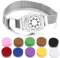QIANGYTHENKO 28 mm Aroma-Armband, Edelstahl, Diffusor, Uhrenarmband, Aroma-Armreifen, Edelstahl, Zirkonia
