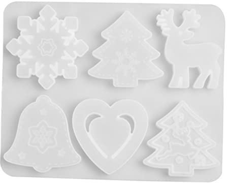 Lurrose 3 Stücke Silikon Decor Form Für Weihnachten Herstellung Handgemachte Zubehör Kit Perlen