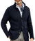 Felpa da Uomo Maglia Frontale Aperta Cotone Cardigan a Maniche Lunghe Elegante Lavorati Cappotti Con Cerniera Elastico Maglioni a Maglia Curvy Giacca in Maglia Slim Cappotto Uomo di Lana Calda