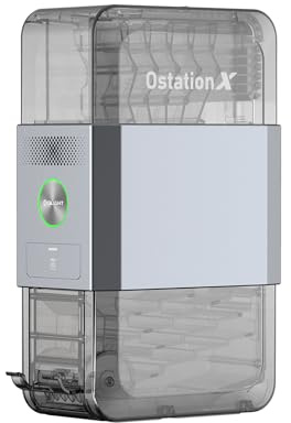 OLIGHT Ostation X Smart 36-Batteries 3-en-1 Chargeur AAA, Aucune Vérification de Polarité Néecessaire, Charge et Range NiMH AAA Rechargeables, Contrôle par App, Élimination Automatique des Mauvaises