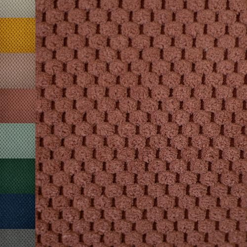 MAGAM-Stoffe Barcelona weicher Deko Polster Taschen Cord Samt Meterware ab 50cm (04. Blush)