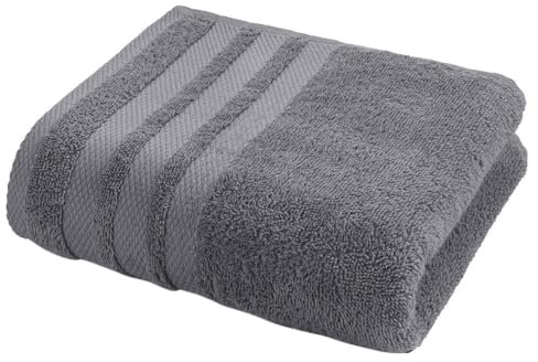 casa NOVA Handtuch - 50 x 100 cm - Grau - Baumwolle