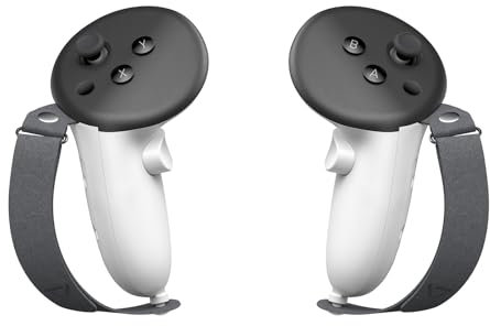 PRISMXR Controller-Griffe kompatibel mit Meta/Oculus Quest 3S/Quest 3, Carina D1/ Carina D1S, Verstellbarer Komfort - Mikrofaserband