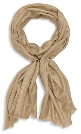 DKNY Damen Logo Metallic Pashmina Scarf Modischer Schal, Palamino, Einheitsgröße
