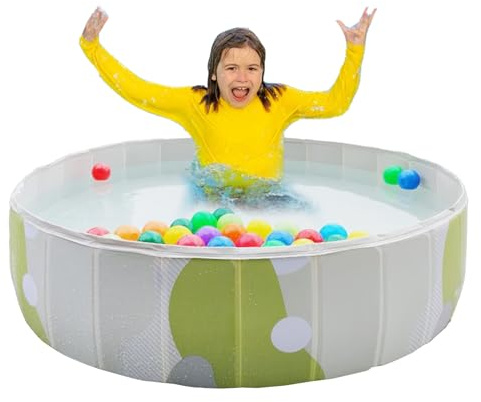 Pataugeoire Pliable pour - Piscine Pliable pour Chiots - Plaisir d'eau pour Les en Plein air sur la pelouse et la terrasse