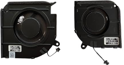 SET GPU + CPU Cooling Fans for Dell Inspiron 16 Plus 7620 with NVIDIA GeForce RTX 3060, V7P3C, DFS5L32G054869, C3MKP, DFS5K221153716