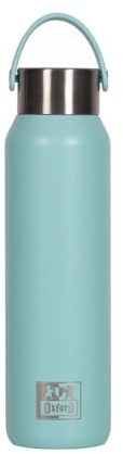 Oxford B-2GO Botella de agua térmica, Recubrimiento Cerámico, Térmica hasta 24h Frío y 12h Calor, 600 ml, Asa Superior, Color Ice Mint