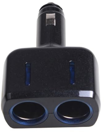 Hsyzygian Adjustable Car Charging 2 in 1 Double Socket Power Adapter with Beautiful LED Lighting for 12V / 24V Vehicles Wide Compatibility