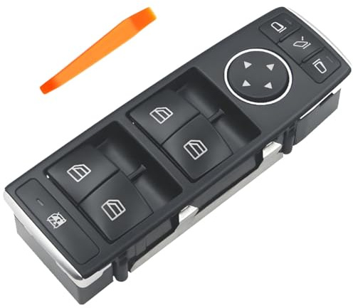 ZAMDOE A1669054400 Interruptor de botón Mando Elevalunas Botonera para Mercedes-Benz Clase A W176 B W246 W242 X156 X166 M W166 GLS GLA Botonera Elevalunas