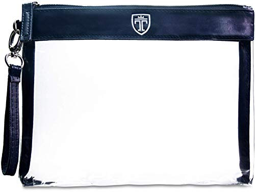 TRAVANDO Kulturbeutel durchsichtig 1l Kosmetiktasche Kulturtasche transparent Flüssigkeiten Reiseset Handgepäck Flugzeug Flug Reise Set Handgepäck Beutel Zipper Reisebeutel Tasche Zip Waschtasche
