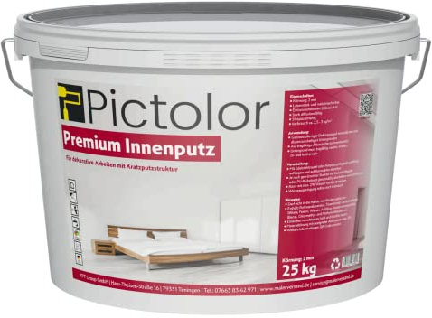 Pictolor Premium-Innenputz 25kg Körnung: 2mm