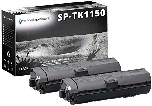 2 Schneider Printware Toner | 100% mehr Inhalt | kompatibel zu Kyocera TK -1150 TK1150 für Kyocera ECOSYS M2135dn, M2635dn, M2735dn M2735dw P2235dn, P2235dw | 6.000 Seiten