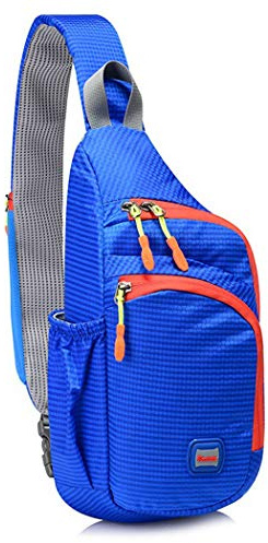Gisdanchz Wasserdicht Nylon Sling Rucksack Bag Brusttasche Herren Damen fur Sport Outdoor