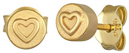 cai Damen Ohrstecker 925/- Sterling Silber 0,5cm vergoldet gelb 274220131