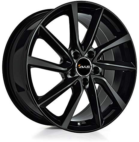 AC-518 4 Alufelgen NAD 7,5x17 5x112 ET42 66,5 Black Made IN Italy
