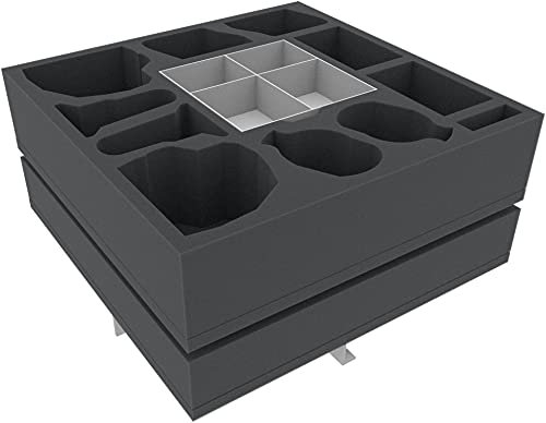 Feldherr Schaumstoff-Set + Organizer kompatibel mit Descent: Die Reise ins Dunkel 2. Edition - Grundspiel-Box
