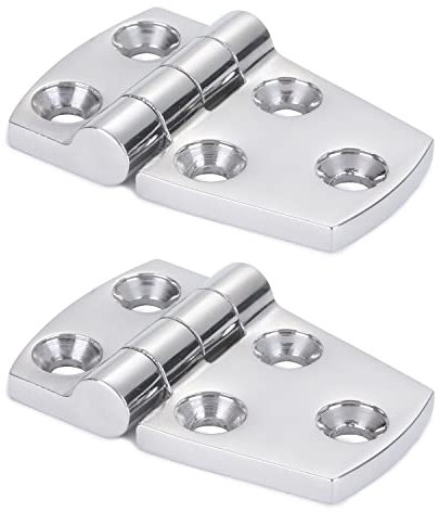 9Tong Hardware Halterung Tür Scharnier Stahl Schwerlast Bootsscharnier Stahl Kabinett Deck Rostfreies Scharnier Marine Garage SUS316 2pcs 38 mm x 57 mm
