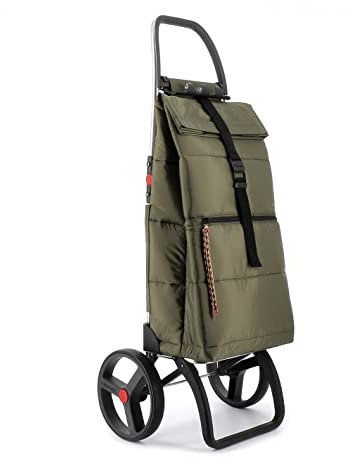 Klappbarer Einkaufstrolley Rolser Big Polar 2 große Räder - Kaki