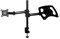 HJH Office 802040 Supporto con Braccio per Monitor con Vassoio per Laptop VM-MH2 Acciaio Nero, 2in1 Supporto per monitor 13 – 32 pollici, 2 Opzioni di Montaggio