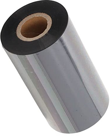 Thermotransfer-Farbband-Etikettenaufkleber, Tintenkartusche Farbband Verbessertes Wachsdrucker-Farbband Barcode-Druckzubehörteil für Drucker(80mmx300m/3.15inx984.25ft)