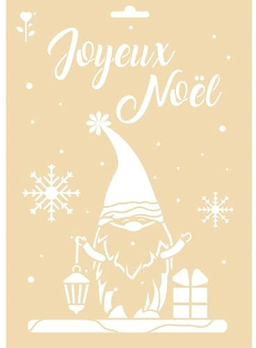 Pochoir déco - A4 - Joyeux Noël