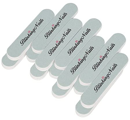 BlinkingNails Nail Buffer File Tampone per Unghie per Lucidare, Lisce e Lucide Unghie Naturali Blocco Tampone per Unghie Mini Nail Buffer Block 600/3000 Nail Polishing Buffer di Lucidatura per Unghie