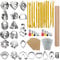AIFUDA Lot de 100 emporte-pièces en argile polymère pour la fabrication de bijoux - 49 formes - Rose