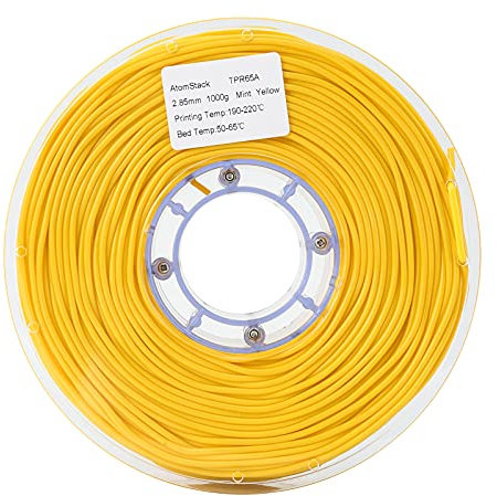 3D-Drucker Tpr-Filament, 2,85 Mm Elastisches 3D-Druck-Filament Materialien 3D-Printer Gummi Verbrauchsmaterialien Filament, Passend Für Atmo.Stack Cambrian Pro 3D-Drucker (gelb)