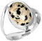 Jeweloporium Mehrfarbig Real Dalmatiner 925 Silber Ringe für Frauen Edelstein viktorianisch Silber Ringe Größe 56(17.8) Weihnachten - Geschenk Handgefertigt Schmuck