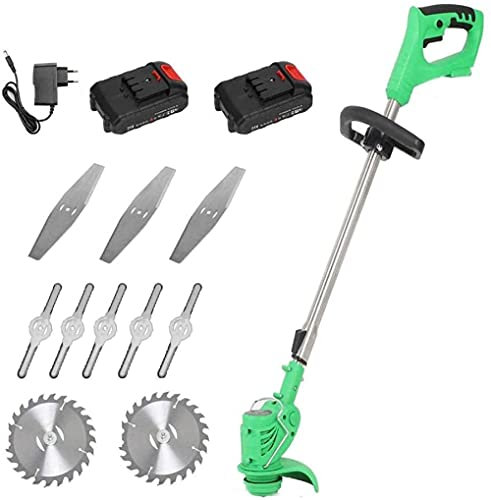 RALIRA Débroussailleuse à Batterie sans Fil avec 2 chargeurs de Batterie Outil de débroussailleuse de Jardin Longueur 90-122 Réglable pour Cour extérieure B 24V 3Ah