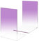 Serre-Livre en Acrylique Dégradé de Couleur, Serre-Livres Enfants, Anti-Rayures Serre-Livres Design, pour Bureaux,Décoratifs, Étagères, Écoles et Librairie,1 Paire(Violet)