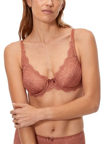Playtex Bra Woman Flower Elegance Underwire Bra x1, Brown, 42C