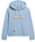 Superdry Sweat à capuche pour femme avec logo arc-en-ciel, Bleu marée, 36
