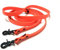 3-fach verstellbare Leine aus Biothane, handsfree leash, Hundeleine in verschiedenen längen (3 Meter, Neon-Orange)