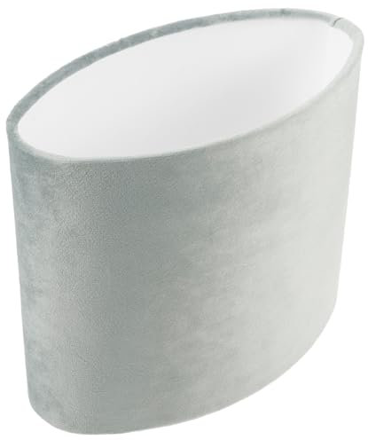 HEMOTON Lampenschirm Tischlampe Oval E27/e14 Stoff Lampenschirm in Hügelgrün Für Wohnzimmer Schlafzimmer Esszimmer Dekoratives Lichtzubehör