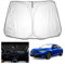 YEE PIN Civic 11th Gen Parasol Coche Compatible con Honda Civic 11th Gen 2022 2023 2024, Parasol Plegable Coche Parasol Delantero Parabrisas Protección UV Polvo