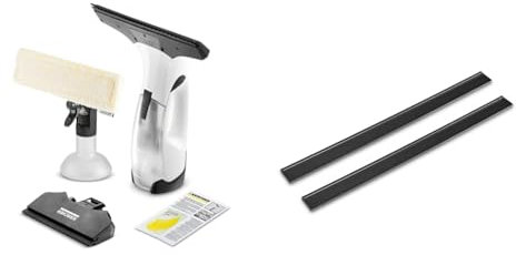 Kärcher Akku-Fenstersauger WV 2 Plus N, Akkulaufzeit: 35 min & Abziehlippen 280 mm für Akku-Fenstersauger, streifenfreie Reinigung ohne heruntertropfendes Wasser, geeignet für alle glatten Oberflächen