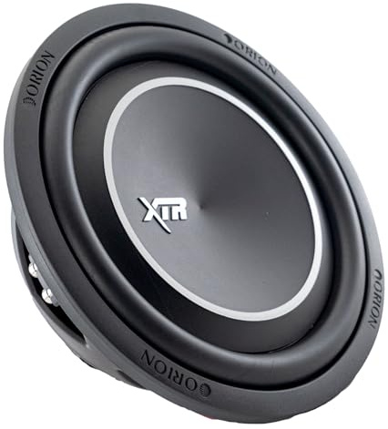 ORION XTR Series XTR10SWD4 10 Shallow Mount Car Subwoofer, 1600W Peak Power, 400W RMS, Dual 4 Ohms, UV Coated Cone, NBR Surround - Compact Subwoofer