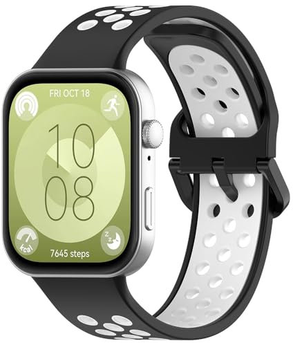 Breathable Ersatzarmband für Huawei Watch Fit 3, Sport Armband Uhrenarmband, Silikon Armbänder für Huawei Watch Fit 4/4 Pro