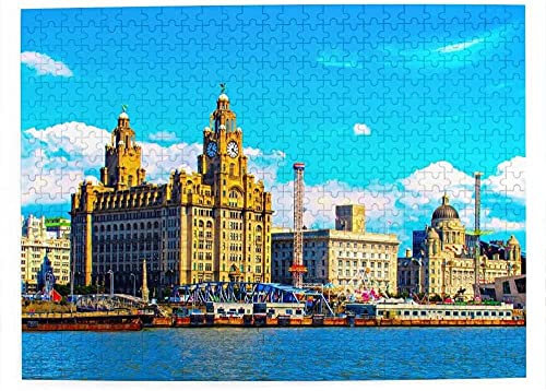 Uk England Liverpool Jigsaw Puzzle for Adults 1000 Piece Travel Gift Souvenir 50x70CM