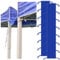 VirgoCCY Regenrinne für Zelte, 3 m, PVC-Vinyl-Baldachin, Überdachung, Zelt-Drainagezubehör, Regenrinne für hohen Gipfel Rahmen-Stil, Baldachin, Schuppen, Blau, 2 Stück
