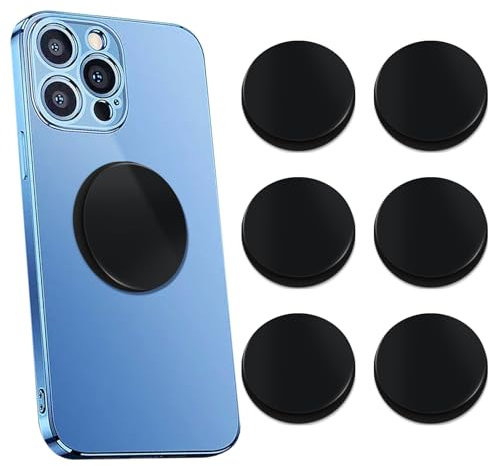 Schungit-Neutralisierer-Aufkleber für Handy, 20 mm, Schungitsteine, Platte für Tablet, Laptop, Computer, 6 Stück
