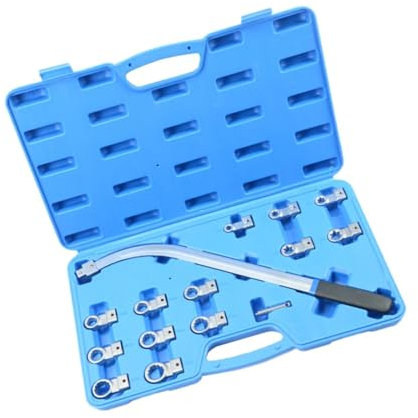 Dickly Juego de Herramientas para Correas, Herramienta para Desmontar Tornillos, Llave tensora, práctica, con 13 Cabezales de Enchufe XC2942, Herramientas de